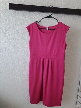 Old Navy Maternity Pink Midi Sheath Dress, Size S